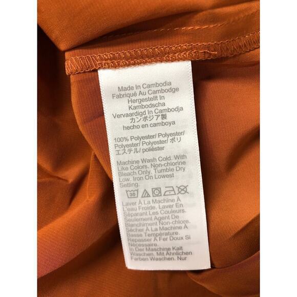 J. Crew Popover Top Sleeveless V-Neck Lightweight Redwood Branch Brown NWT Small - Picture 8 of 10